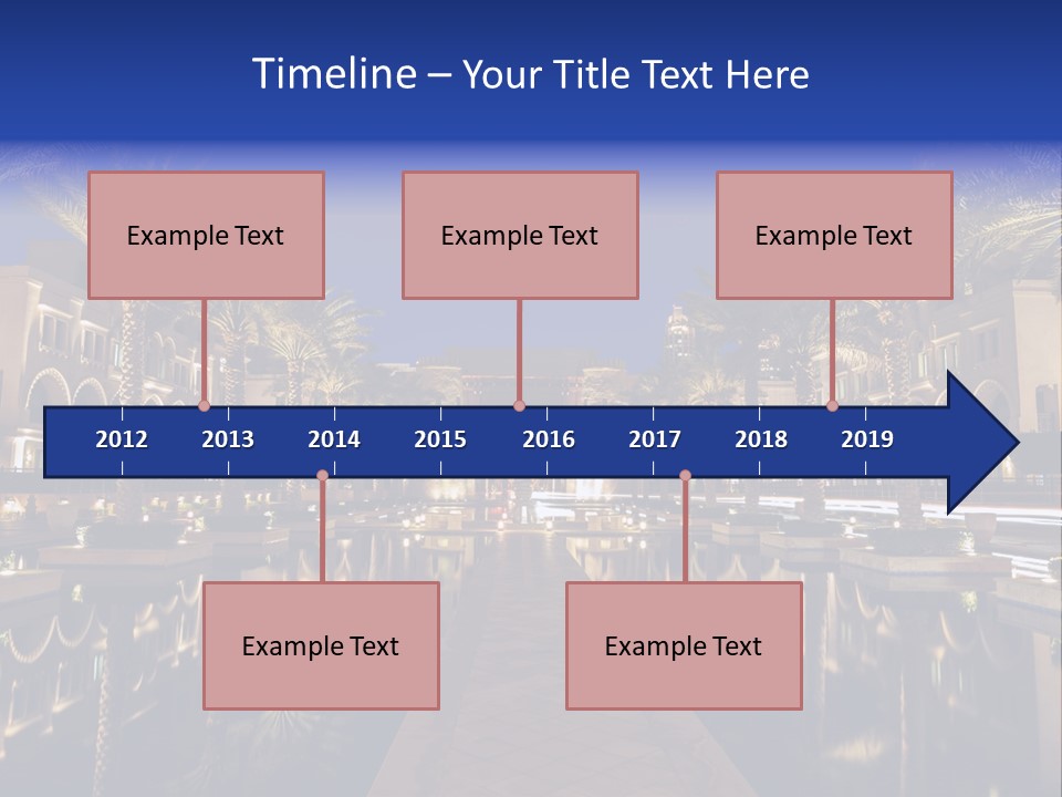 Twilight Arabian Orange PowerPoint Template