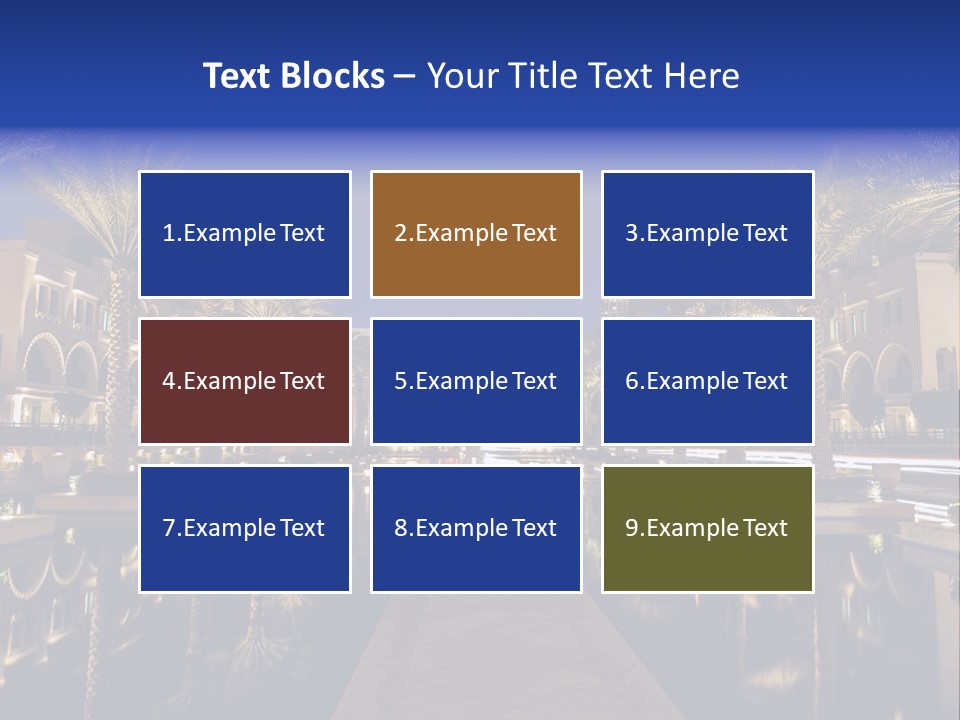 Twilight Arabian Orange PowerPoint Template
