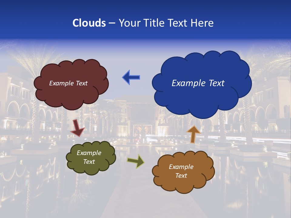 Twilight Arabian Orange PowerPoint Template