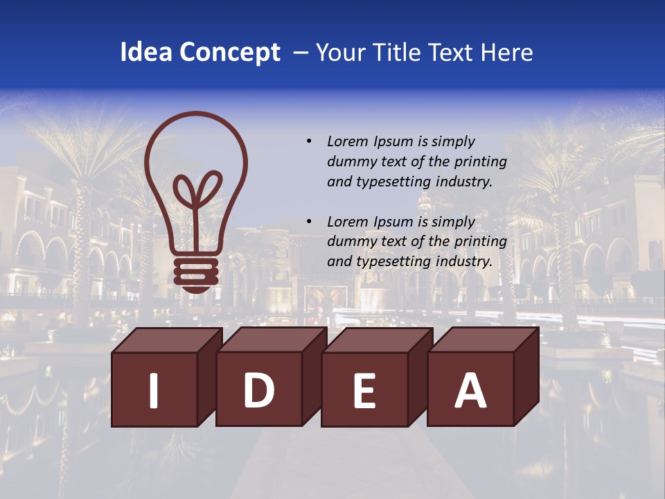 Twilight Arabian Orange PowerPoint Template