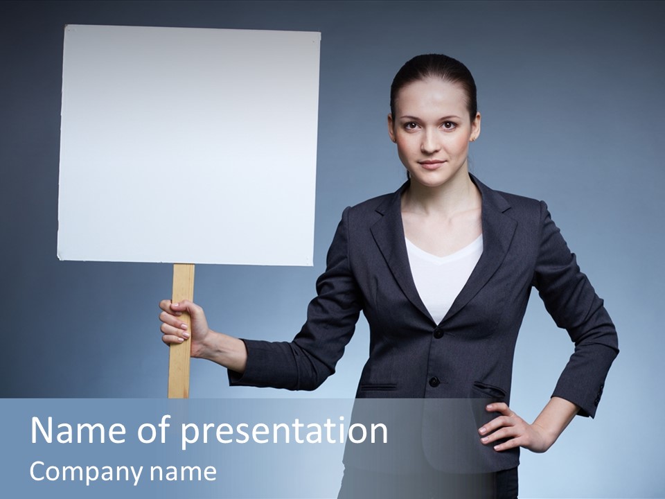 Showing Advertising Executive PowerPoint Template