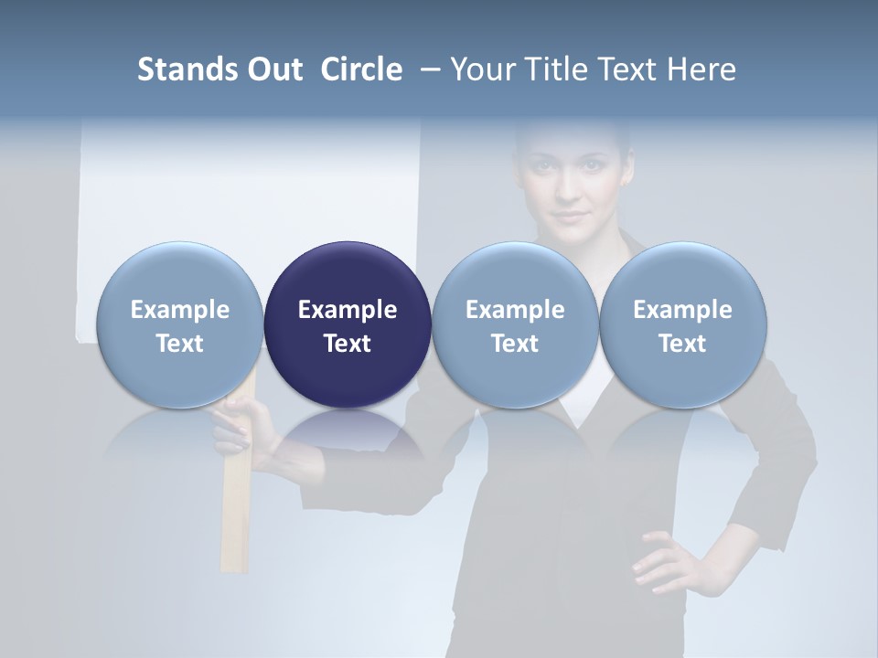 Showing Advertising Executive PowerPoint Template