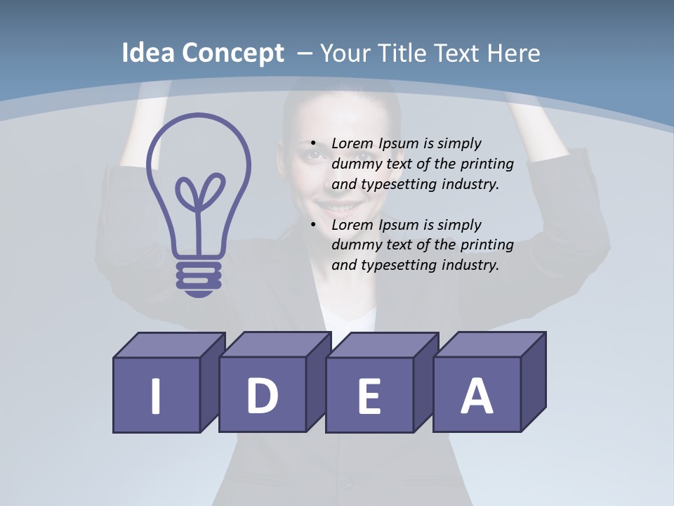 Employer Cheerful Idea PowerPoint Template