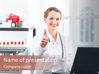 Wall Young Person PowerPoint Template