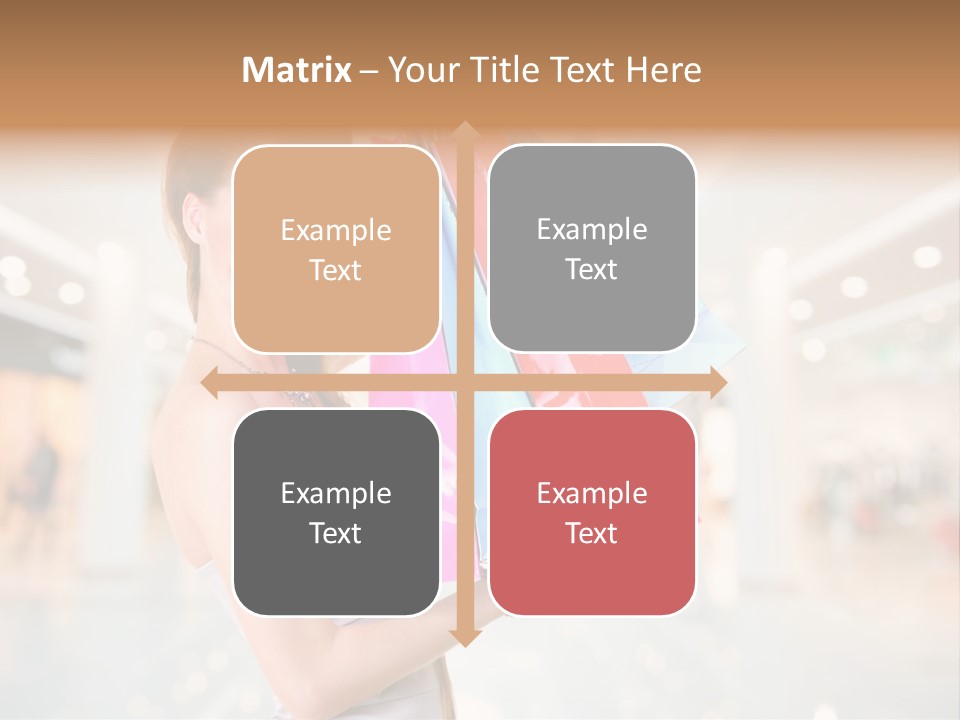 Woman Young Caucasian PowerPoint Template