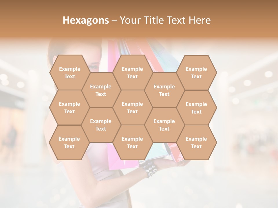 Woman Young Caucasian PowerPoint Template