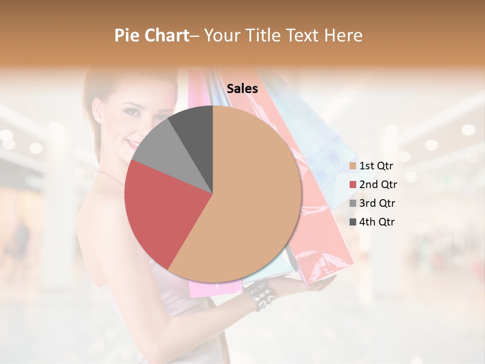 Woman Young Caucasian PowerPoint Template