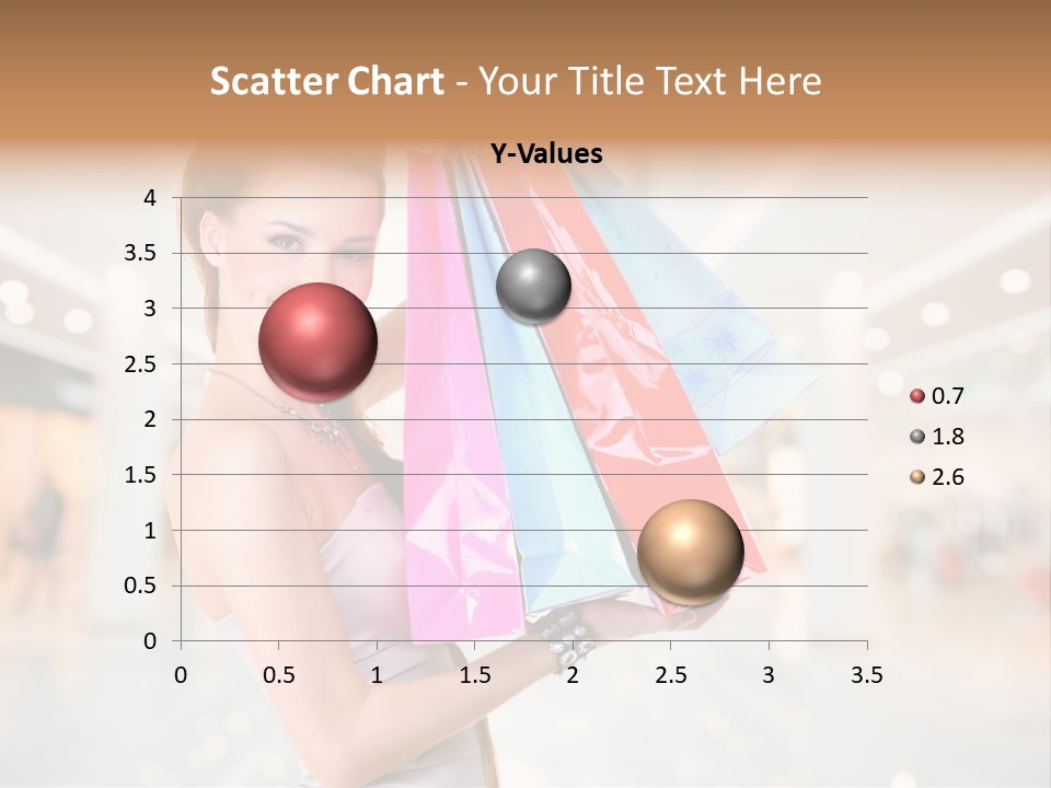 Woman Young Caucasian PowerPoint Template