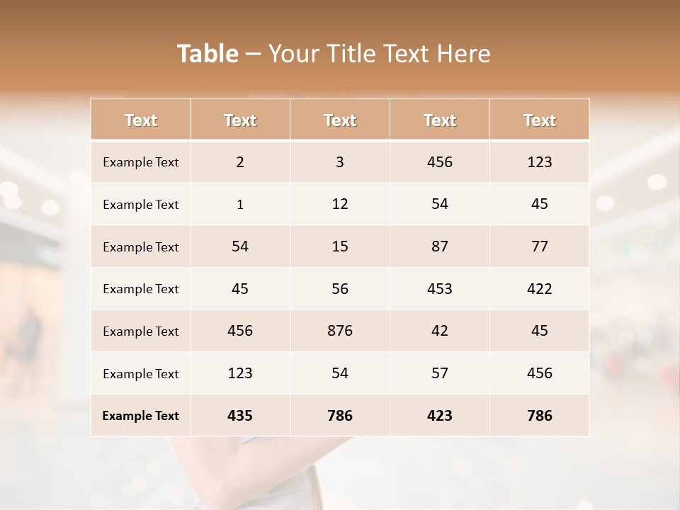 Woman Young Caucasian PowerPoint Template