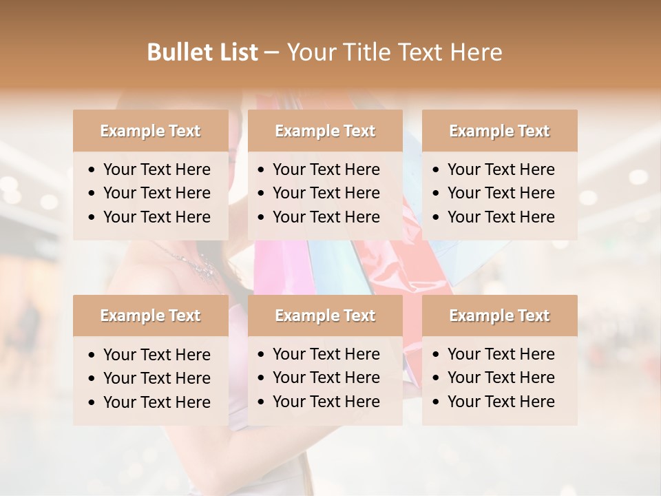 Woman Young Caucasian PowerPoint Template