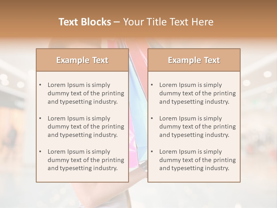 Woman Young Caucasian PowerPoint Template