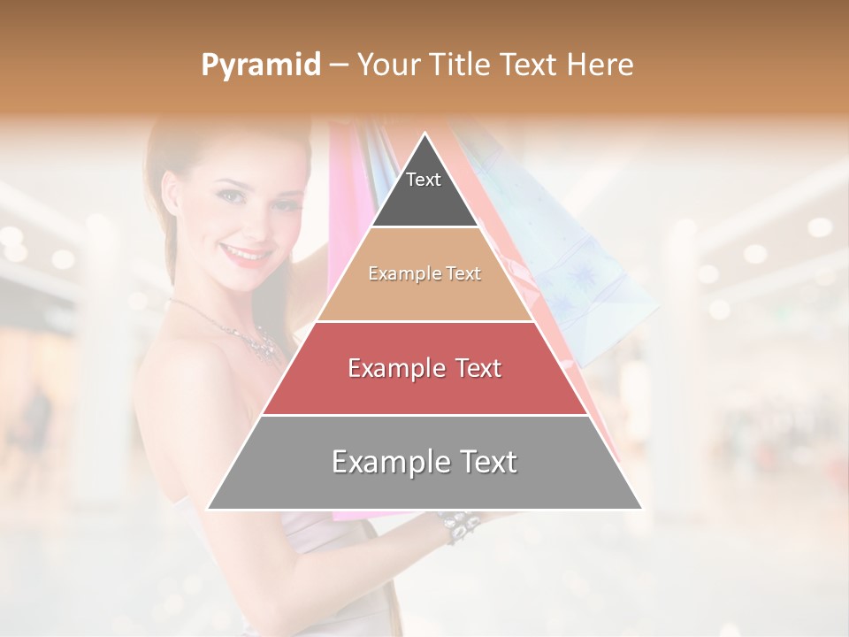 Woman Young Caucasian PowerPoint Template