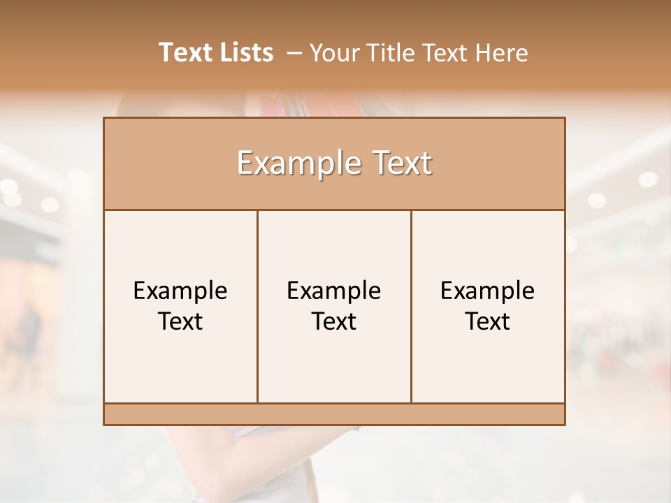 Woman Young Caucasian PowerPoint Template