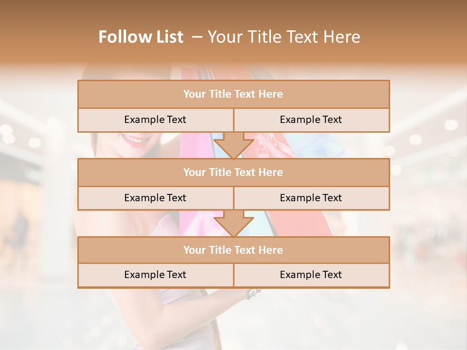 Woman Young Caucasian PowerPoint Template