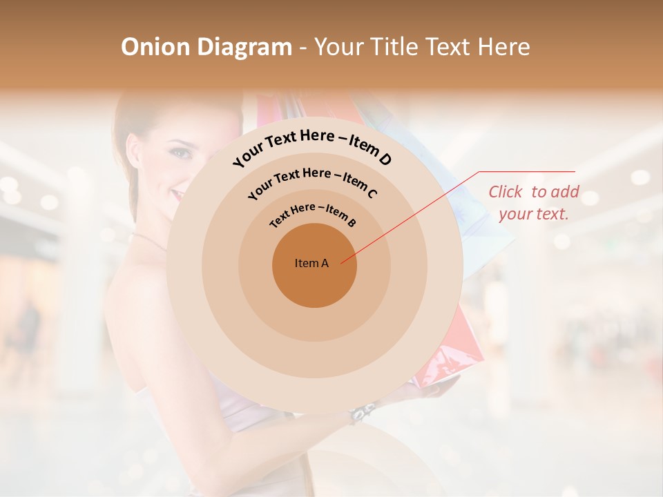 Woman Young Caucasian PowerPoint Template