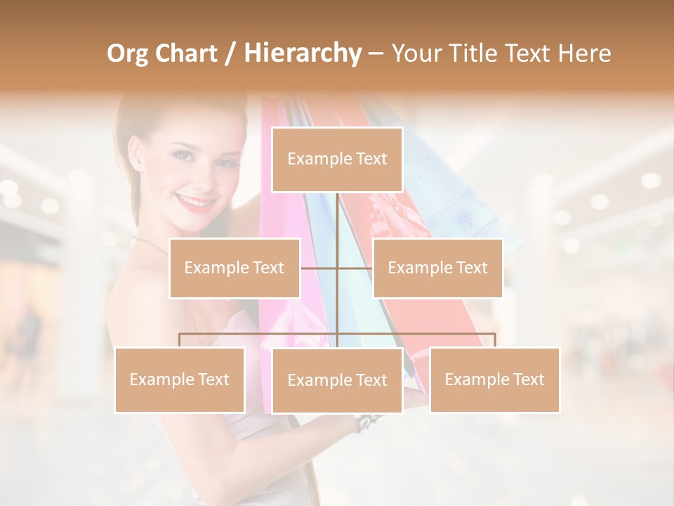 Woman Young Caucasian PowerPoint Template