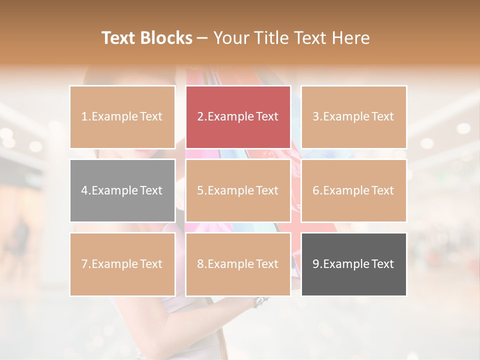 Woman Young Caucasian PowerPoint Template