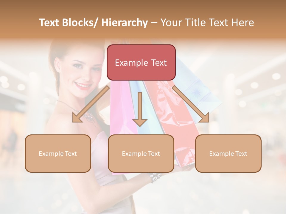 Woman Young Caucasian PowerPoint Template