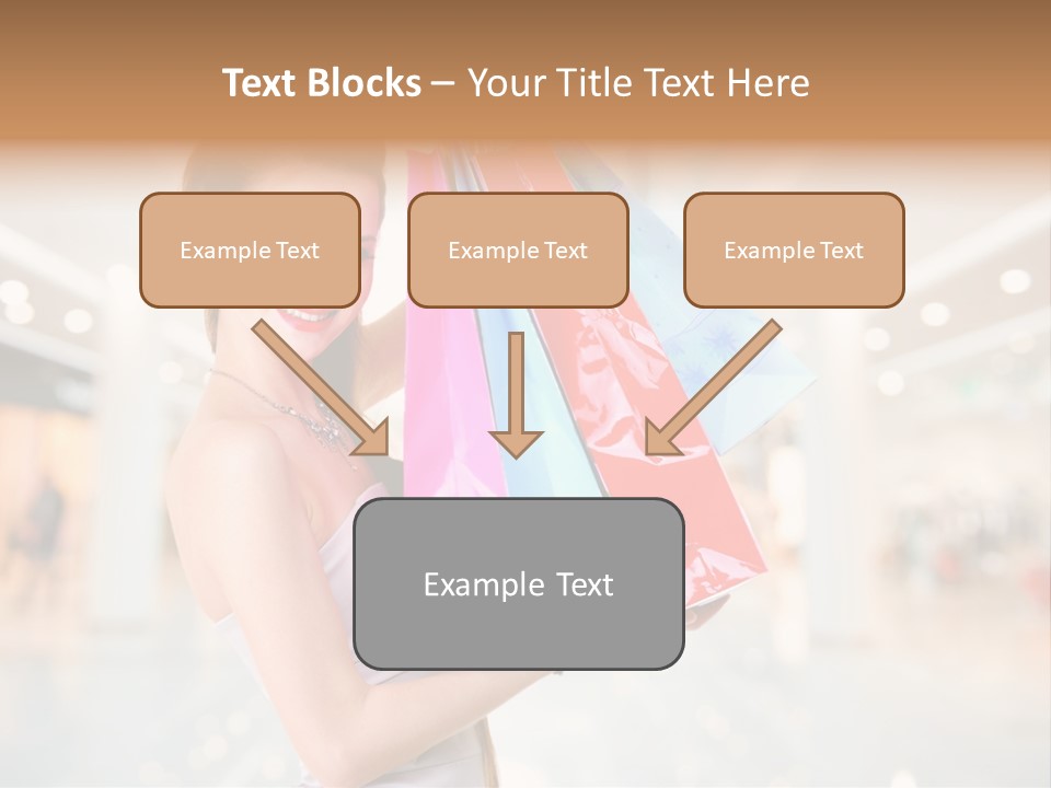 Woman Young Caucasian PowerPoint Template