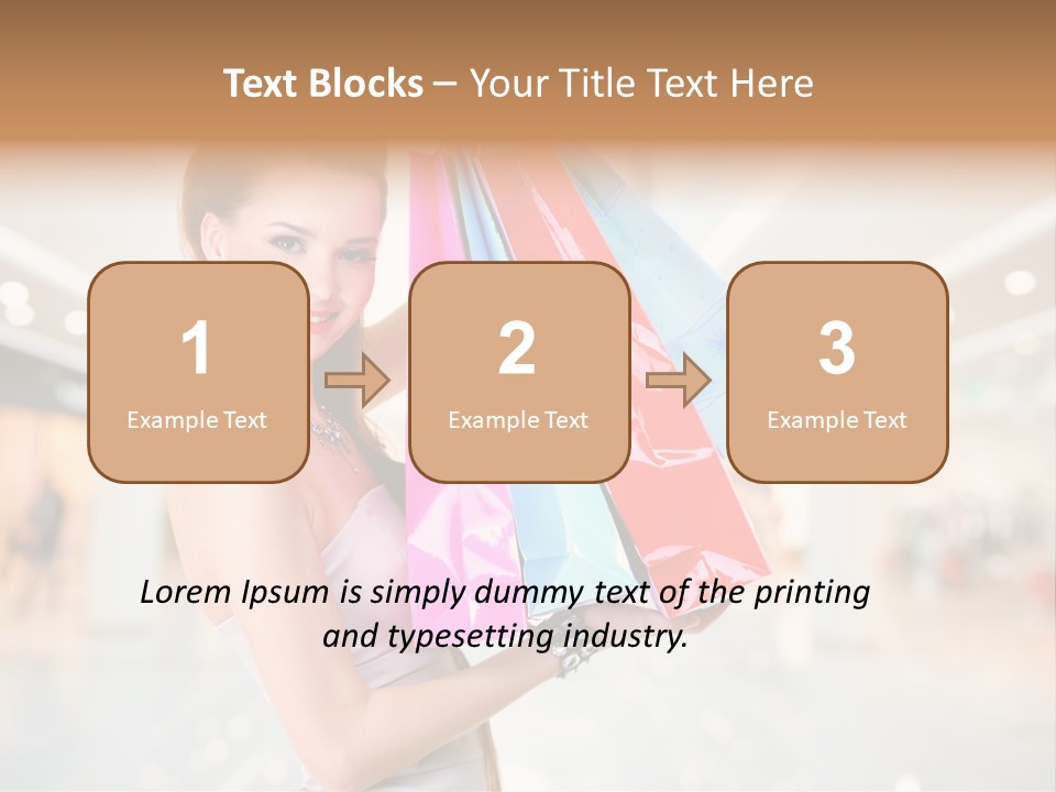 Woman Young Caucasian PowerPoint Template