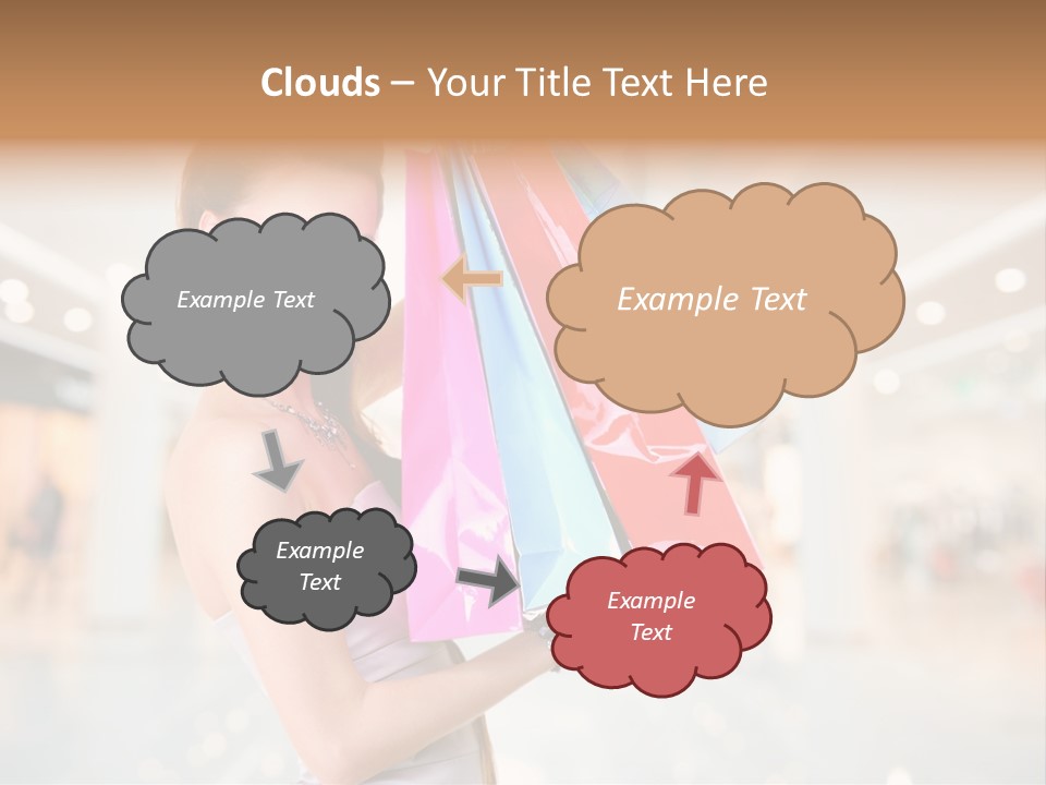 Woman Young Caucasian PowerPoint Template