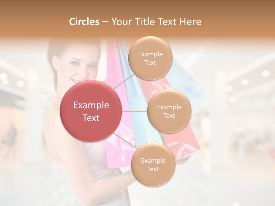 Woman Young Caucasian PowerPoint Template