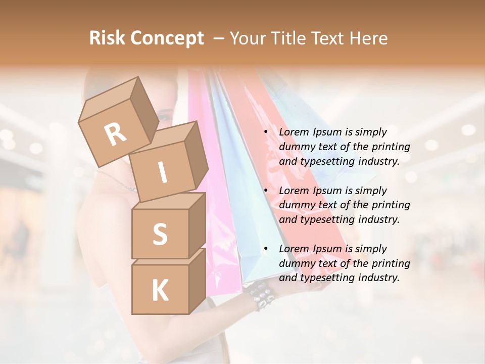 Woman Young Caucasian PowerPoint Template