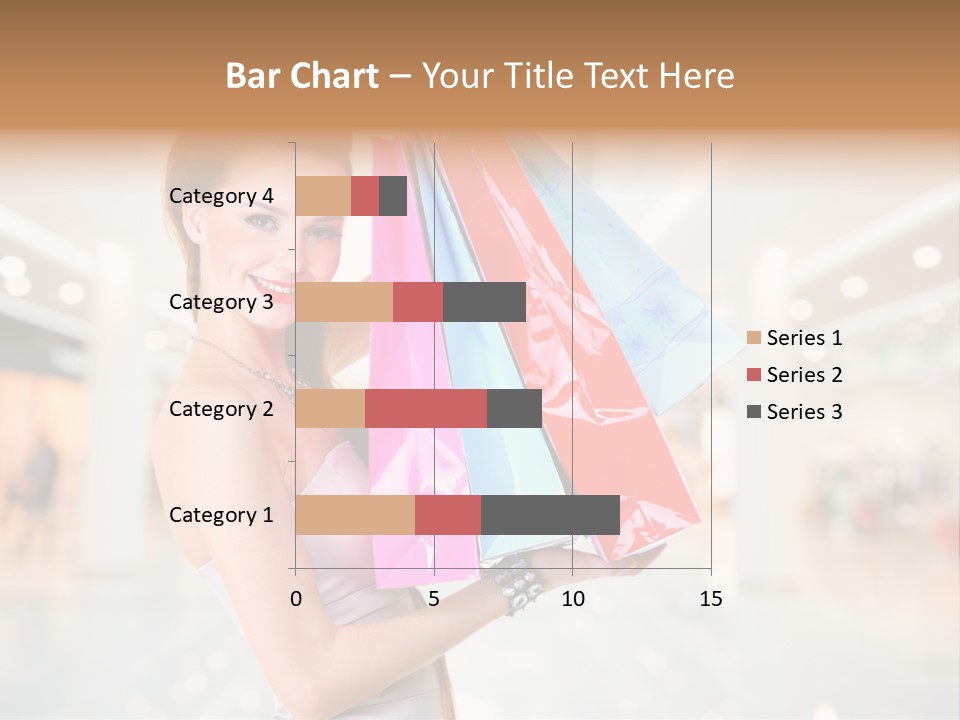 Woman Young Caucasian PowerPoint Template