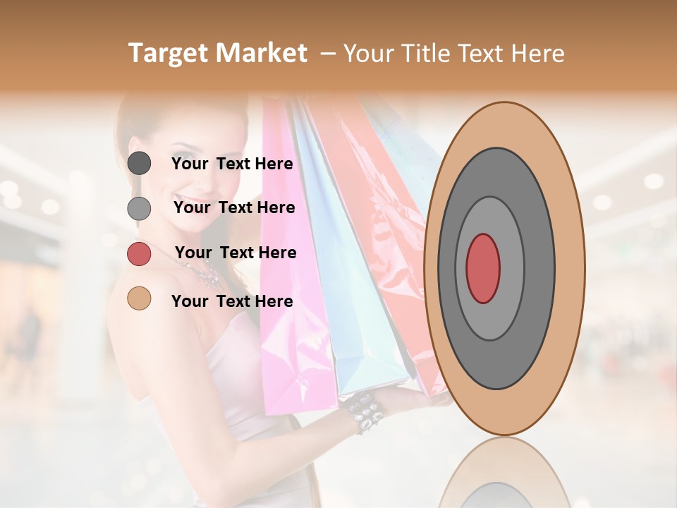 Woman Young Caucasian PowerPoint Template