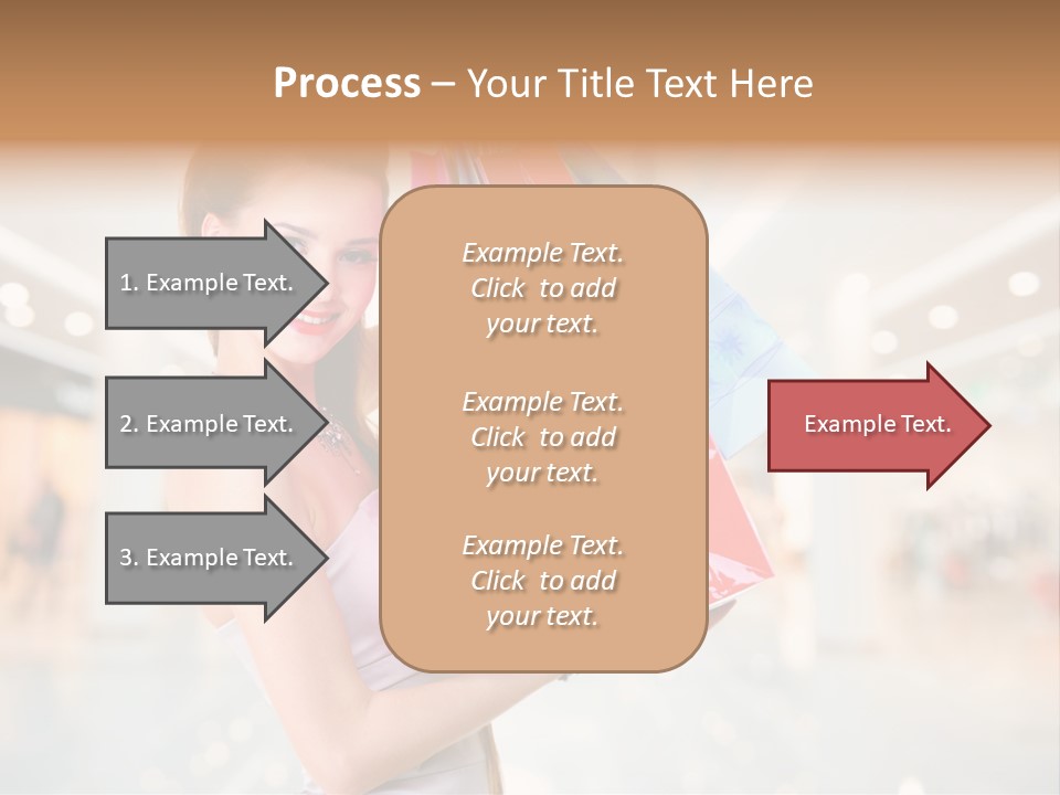 Woman Young Caucasian PowerPoint Template