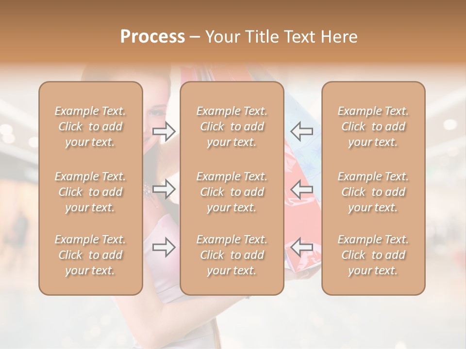 Woman Young Caucasian PowerPoint Template
