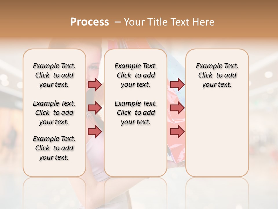 Woman Young Caucasian PowerPoint Template