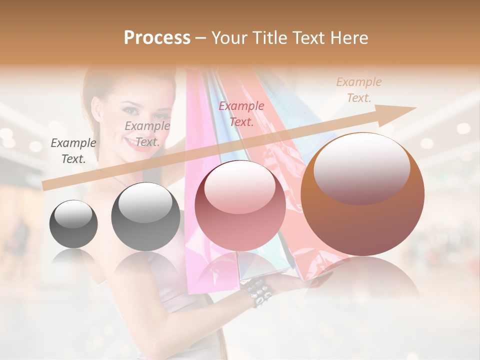 Woman Young Caucasian PowerPoint Template