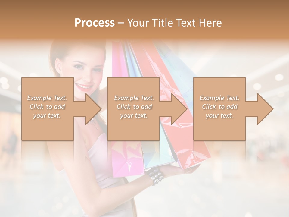 Woman Young Caucasian PowerPoint Template
