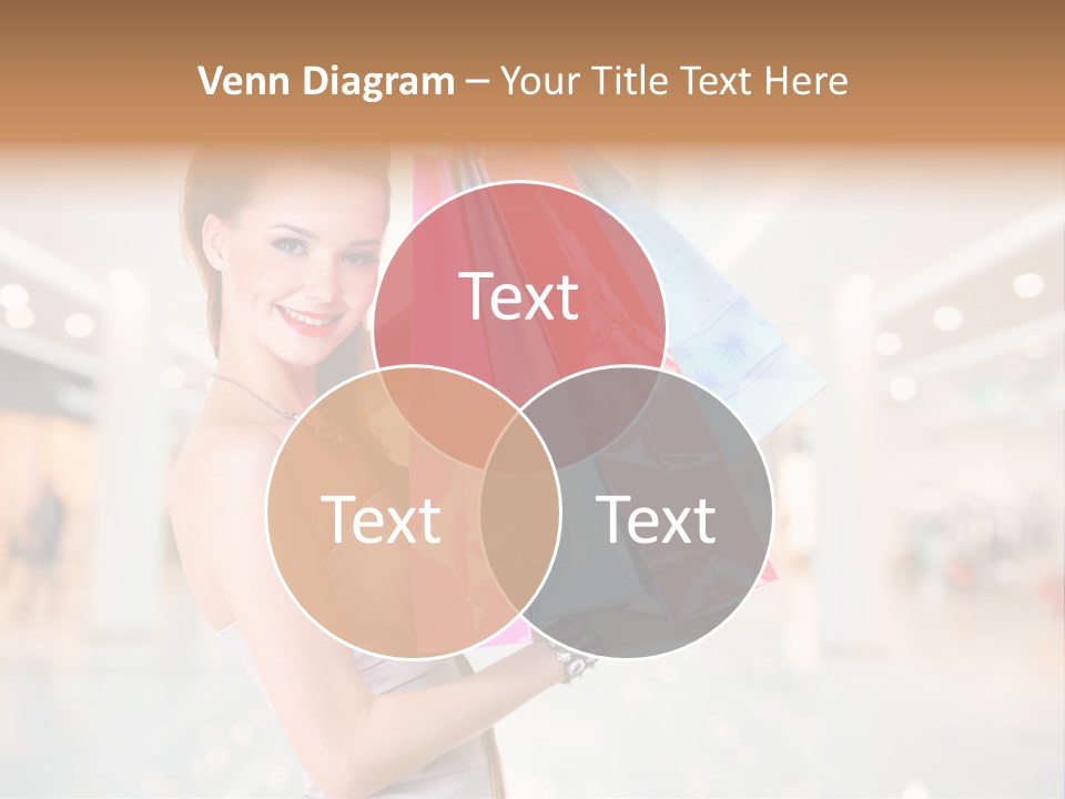 Woman Young Caucasian PowerPoint Template