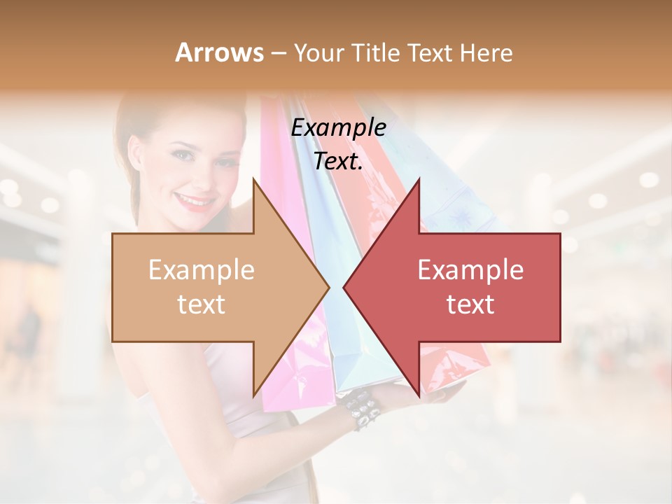 Woman Young Caucasian PowerPoint Template