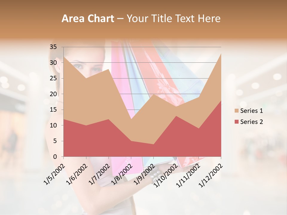 Woman Young Caucasian PowerPoint Template