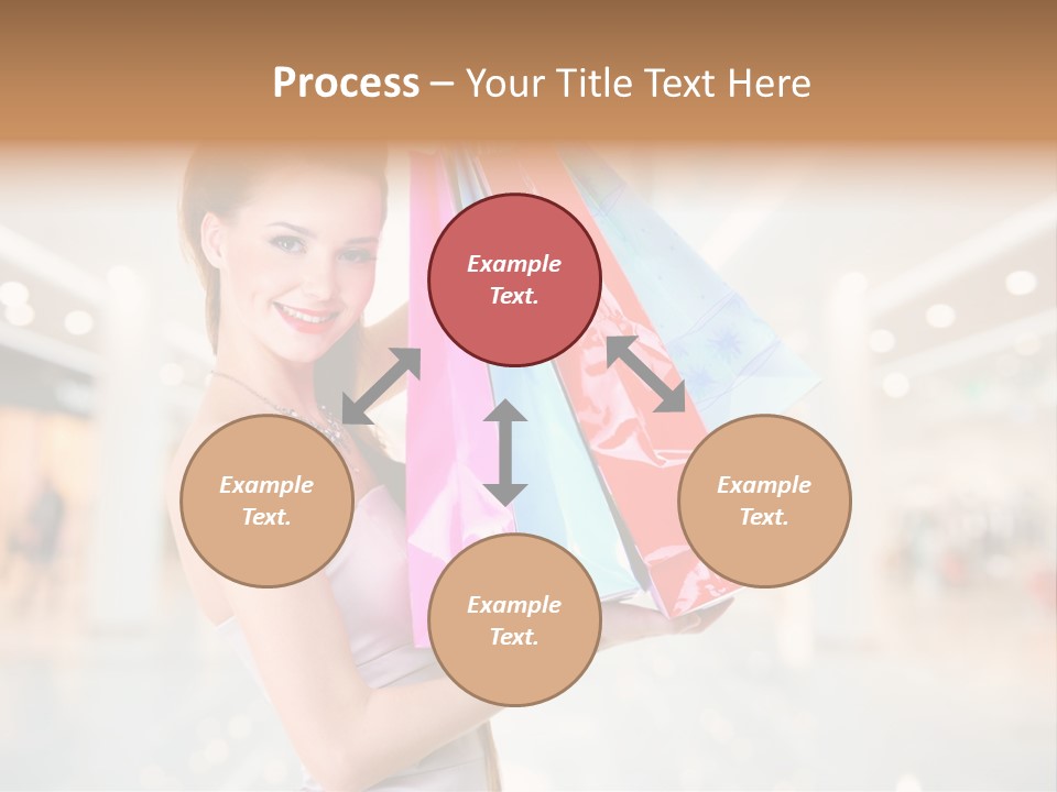 Woman Young Caucasian PowerPoint Template