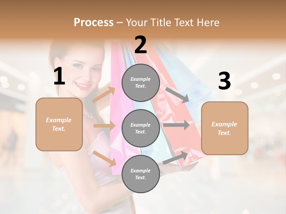 Woman Young Caucasian PowerPoint Template