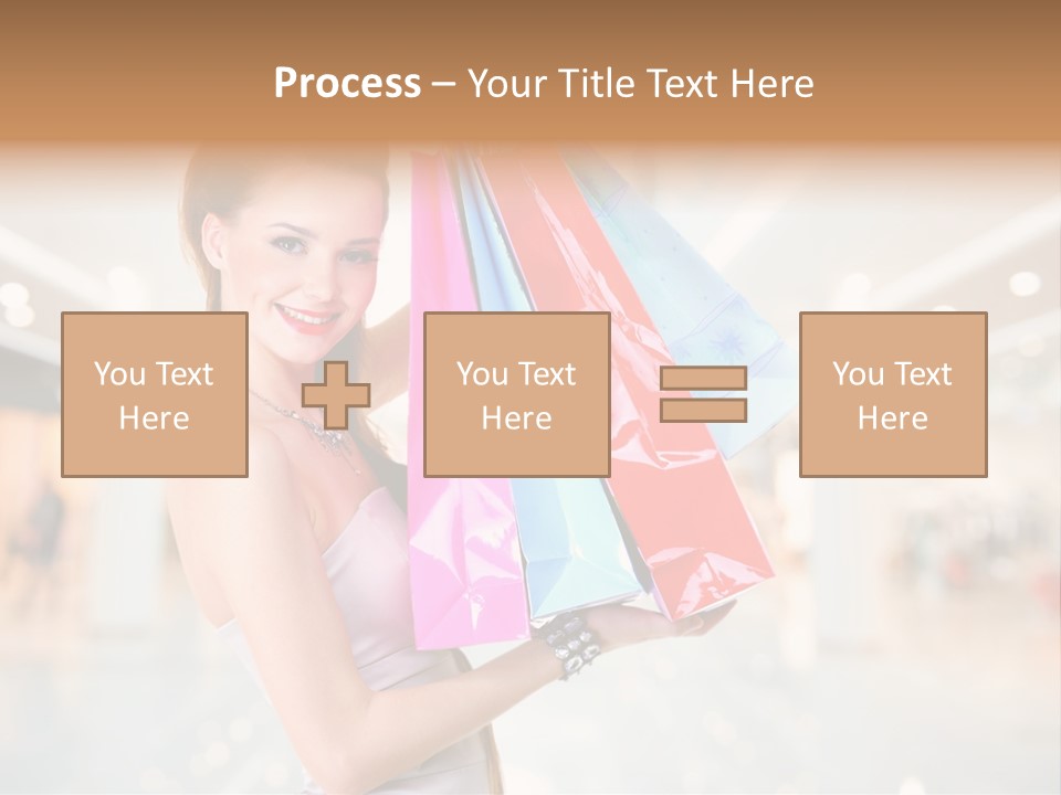Woman Young Caucasian PowerPoint Template