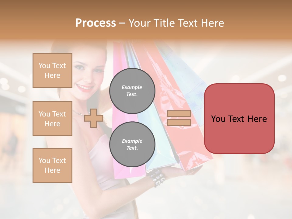 Woman Young Caucasian PowerPoint Template