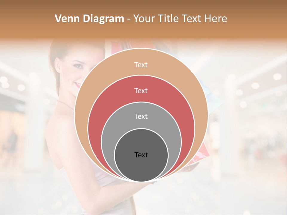 Woman Young Caucasian PowerPoint Template