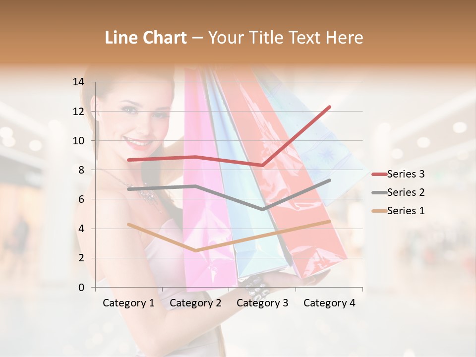 Woman Young Caucasian PowerPoint Template