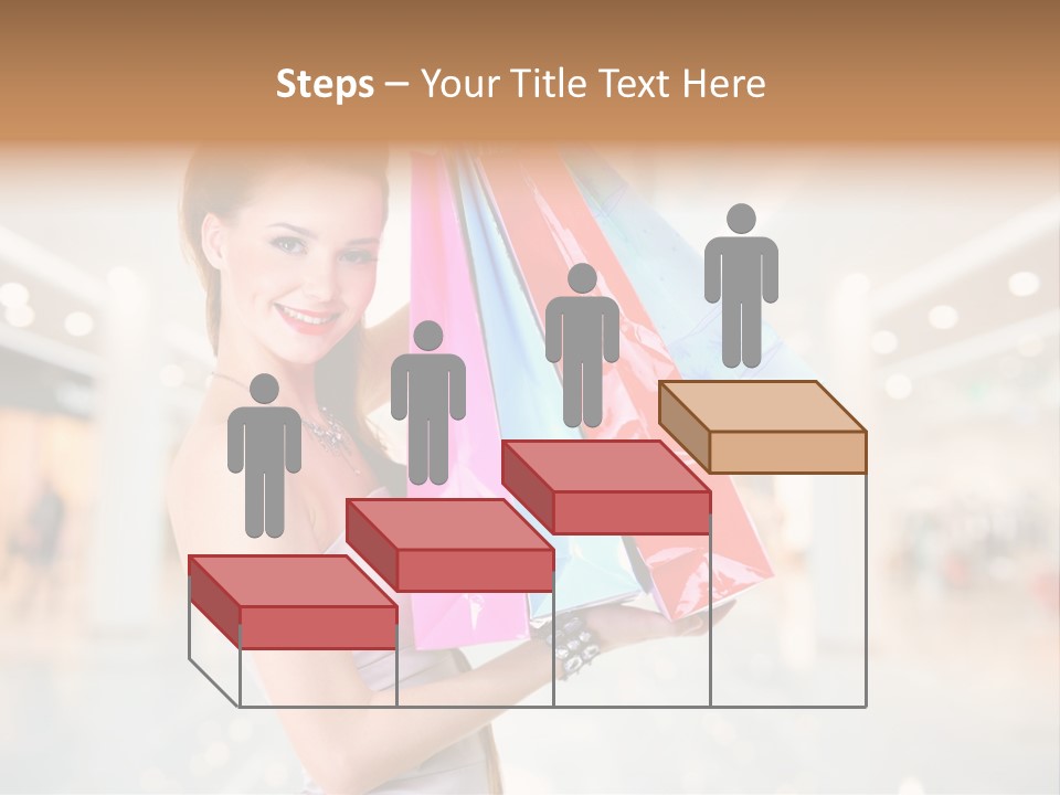Woman Young Caucasian PowerPoint Template