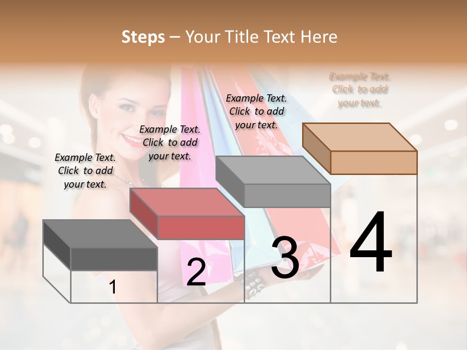 Woman Young Caucasian PowerPoint Template