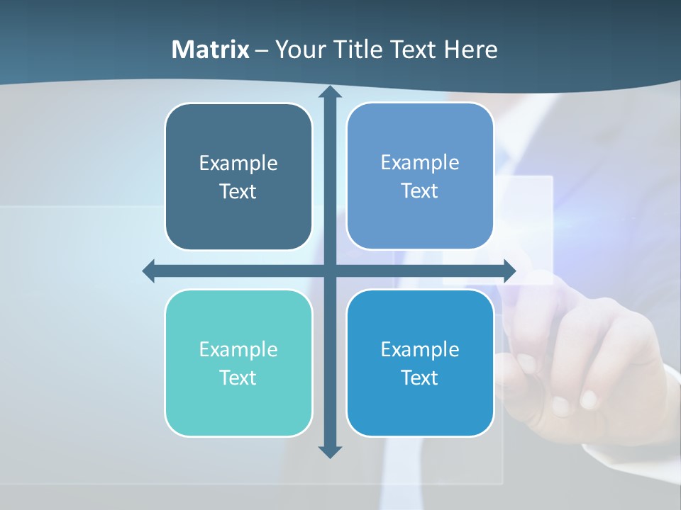 Solution Hand Information PowerPoint Template