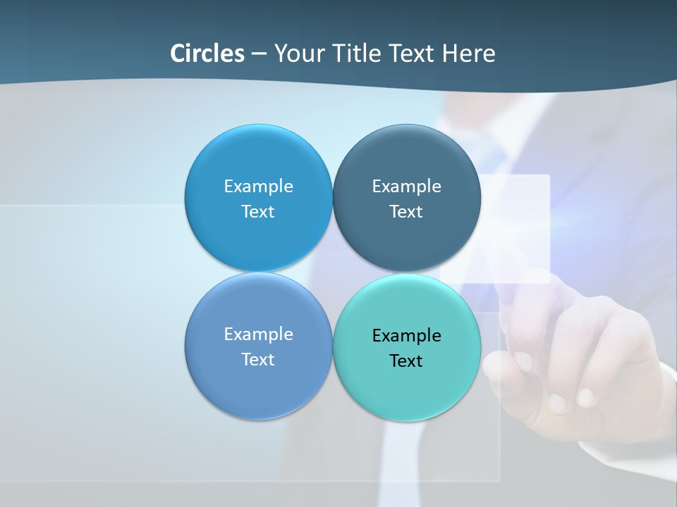 Solution Hand Information PowerPoint Template