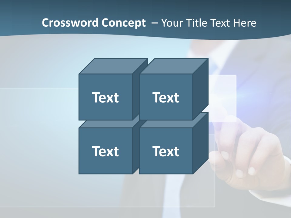 Solution Hand Information PowerPoint Template