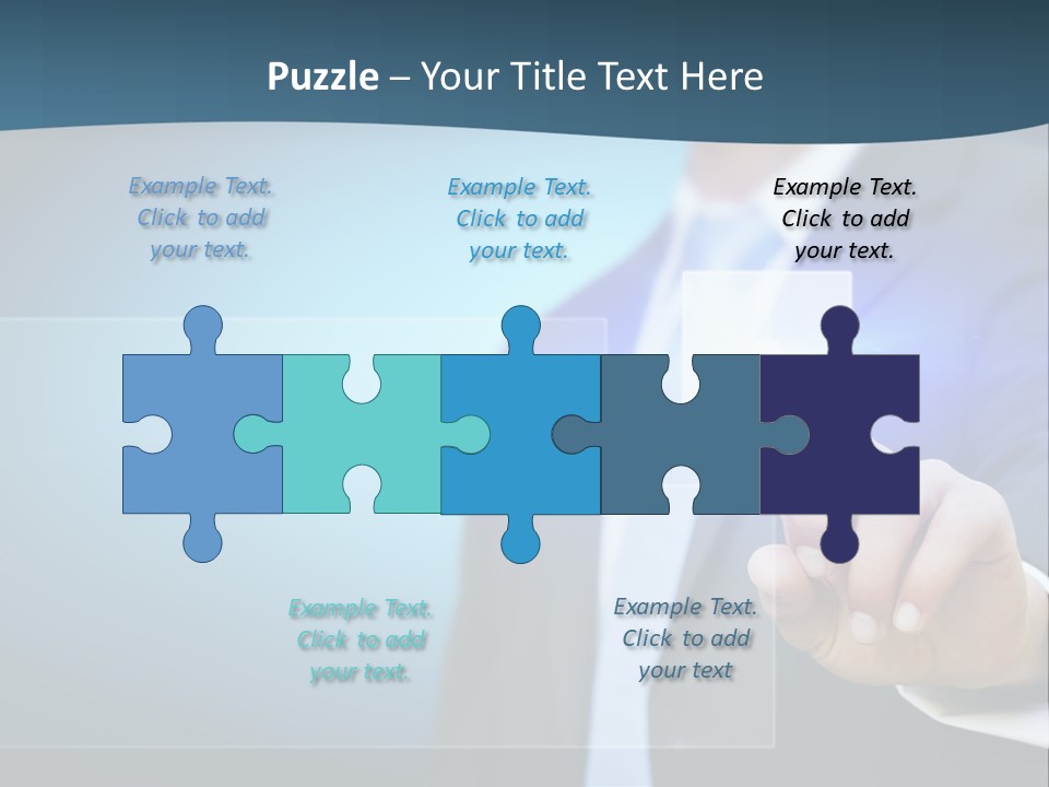 Solution Hand Information PowerPoint Template