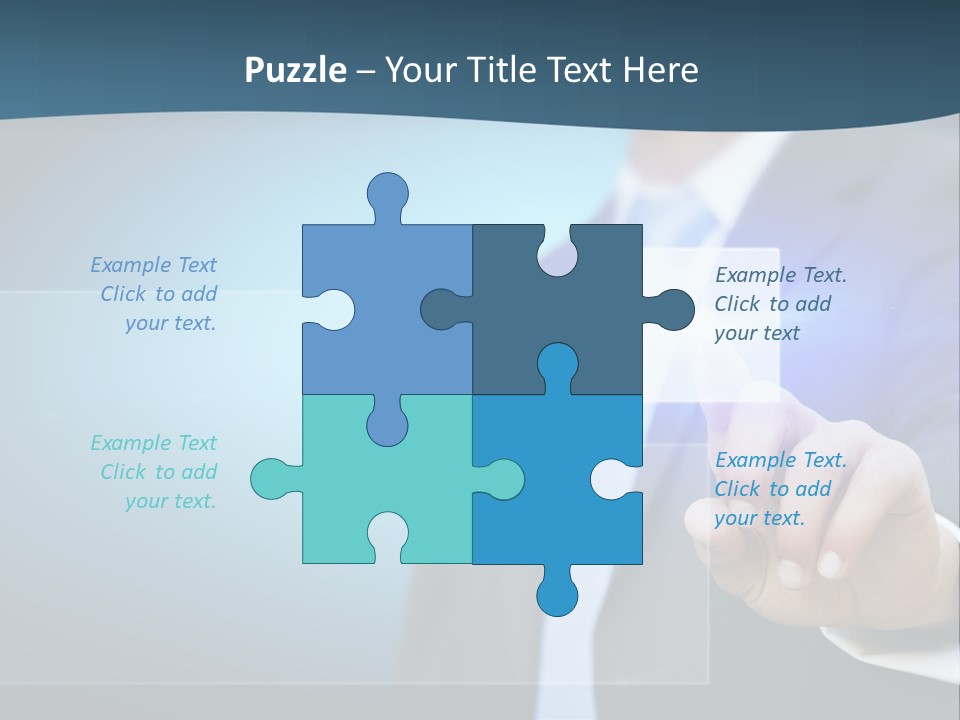 Solution Hand Information PowerPoint Template